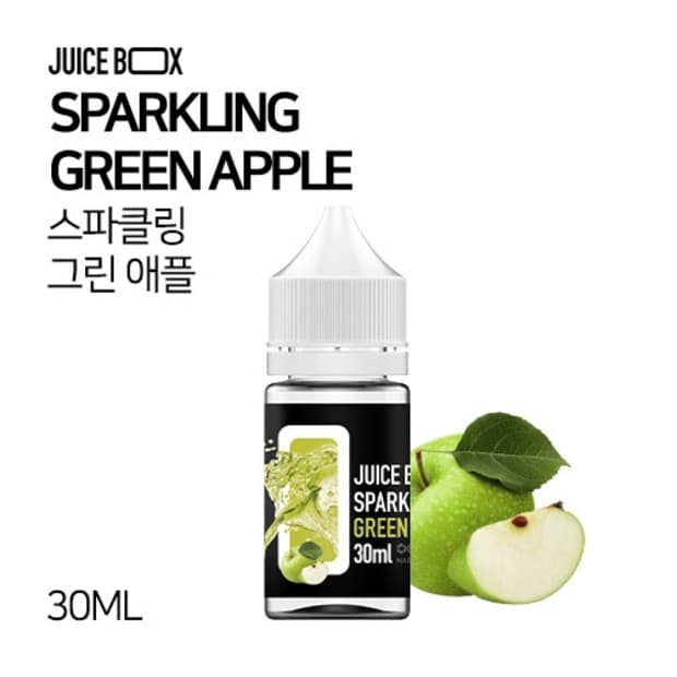 JUICE BOX 블랙라벨 스파클링 그린 애플 30ml