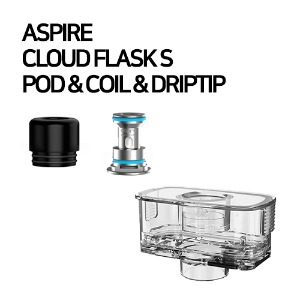 아스파이어 클라우드 플라스크 S 공팟 코일 드립팁
