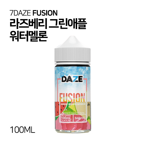 세븐데이즈 퓨전 라즈베리 그린애플 워터멜론100ml