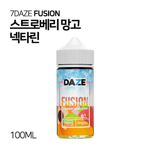 세븐데이즈 퓨전 스트로베리 망고 넥타린 100ml