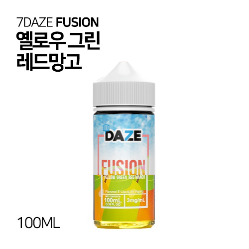 세븐데이즈 퓨전 옐로우 그린 레드망고 100ml