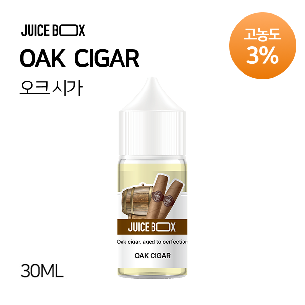 JUICE BOX 고농도⚡ 프레시라벨 오크 시가 30ml (30MG / 3%)