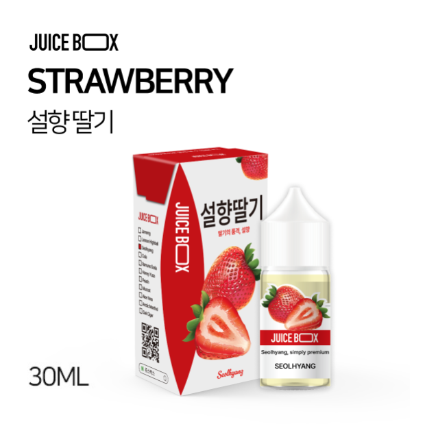 JUICE BOX 프레시라벨 설향딸기 30ml