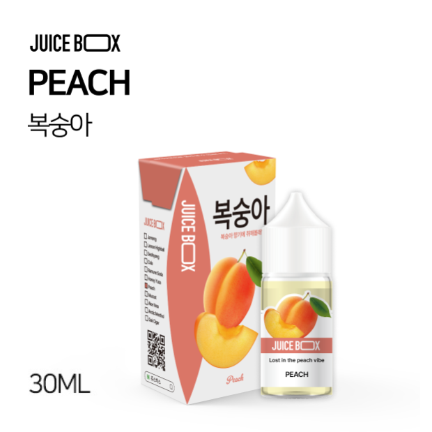 JUICE BOX 프레시라벨 복숭아 30ml