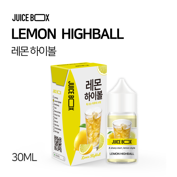 JUICE BOX 프레시라벨 레몬하이볼 30ml