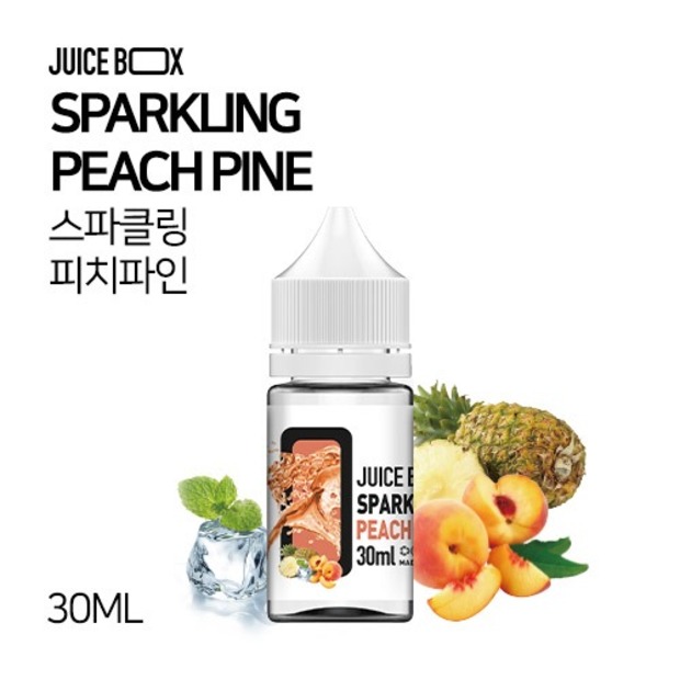 JUICE BOX 화이트라벨 스파클링 피치 파인 30ml