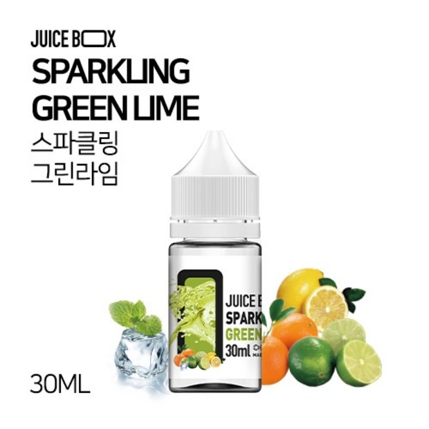 JUICE BOX 화이트라벨 스파클링 그린 라임 30ml
