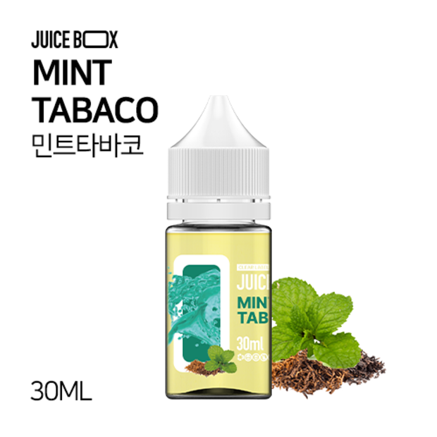 JUICE BOX 클리어라벨 민트 타바코 30ml