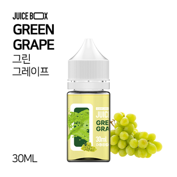 JUICE BOX 클리어라벨 그린그레이프 30ml