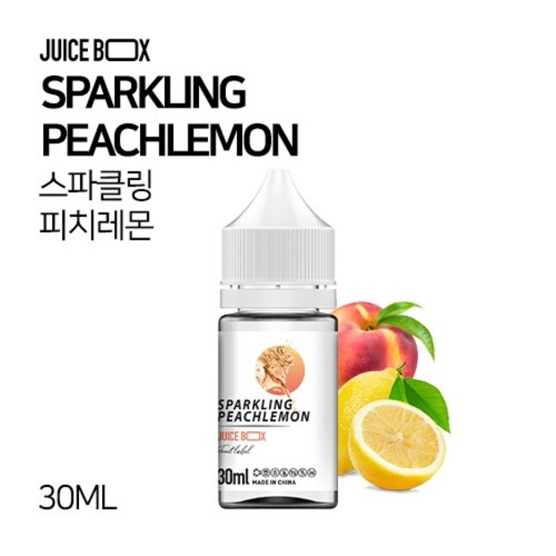 JUICE BOX 프루츠라벨 스파클링 피치 레몬 30ml